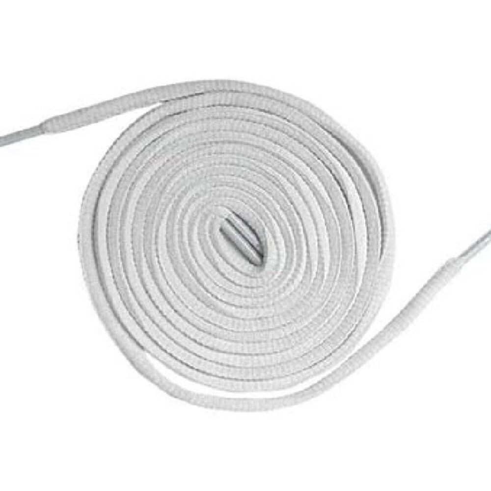 6 Pairs of Bright White Shoelaces Oval Shoe Laces 45" to 50" Sizes Nike Adidas
